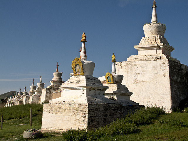 Erdene Zuu Monastery is probably the most ancient surviving Buddhist monastery in Mongolia . It is located near the town of Kharkhorin and adjacent to the...