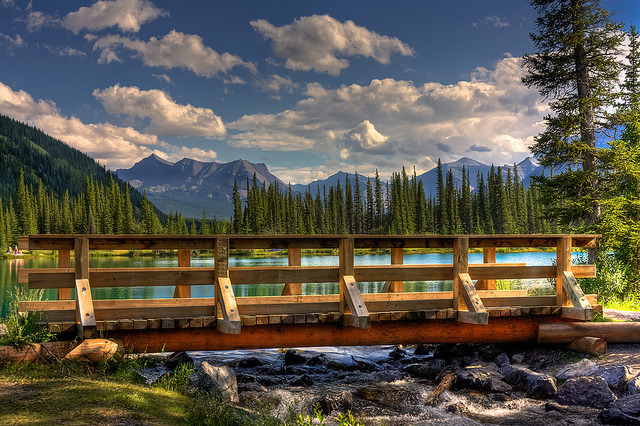 by JoLoLog on Flickr.Forgetmenot Pond, Kananaskis country, Alberta, Canada.