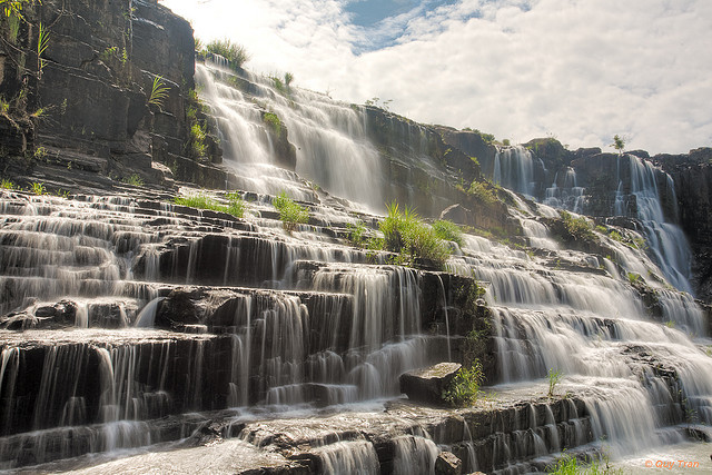 by QuyTran on Flickr.Pongour Falls near Dalat, Lam Dong province in Vietnam.