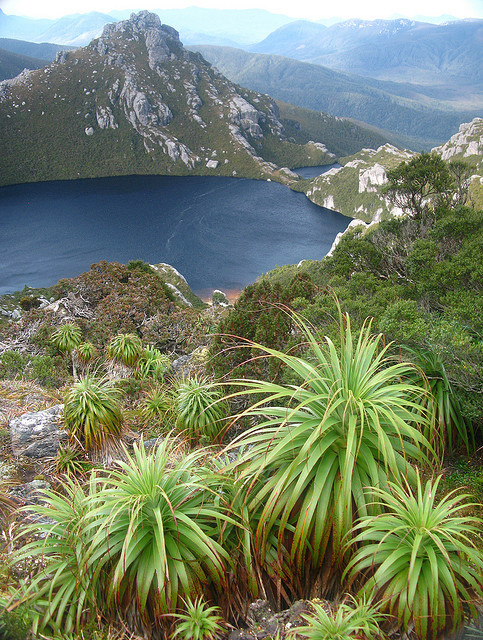 by jeffkmiller on Flickr.A classic view of Lake Oberon, in the Western Arthur Range, southwest Tasmania.