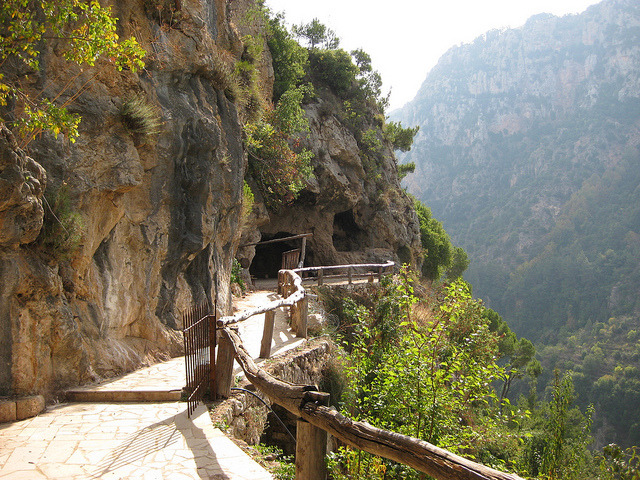 by phespirit on Flickr.Path to Our Lady of Qannoubine monastery, Qadisha Valley, Lebanon.