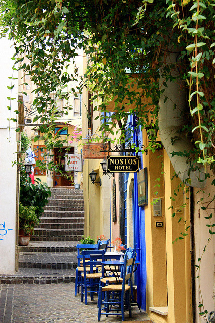 Sidewalk Cafe, Chania Greece