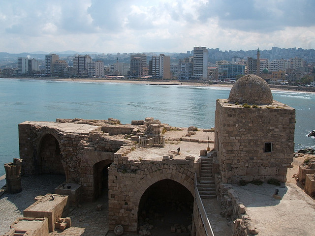 Crusader fortress in Sidon, Lebanon