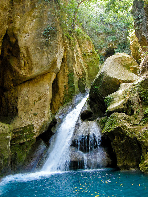 Bassin Bleu waterfalls near Jacmel, Haiti