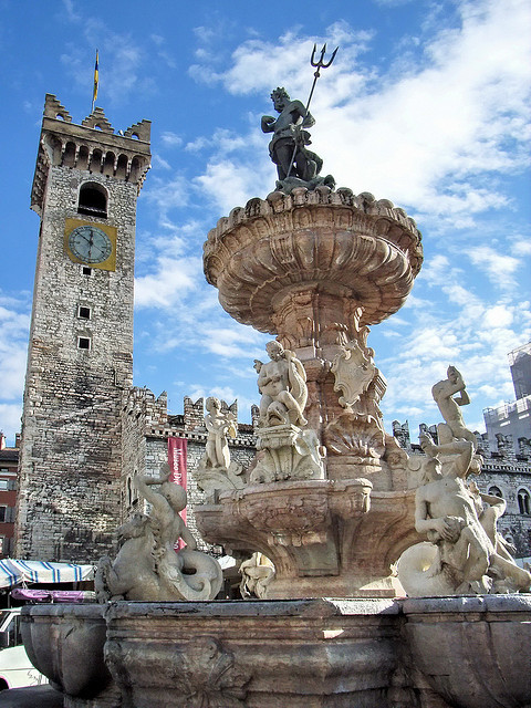 Fontana del Nettuno in Trento, Italy