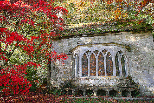 The Gothic Cottage in Stourhead, Wiltshire, England