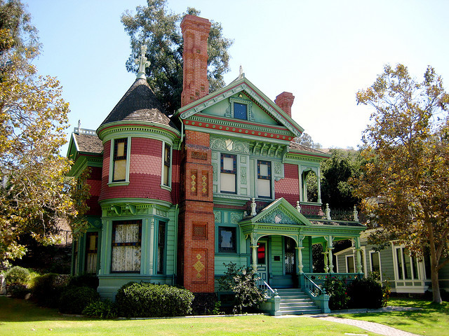 The Hale House, victorian building in Los Angeles, California, USA