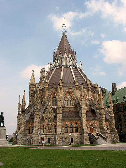 The Library of Parliament in Ottawa, Canada