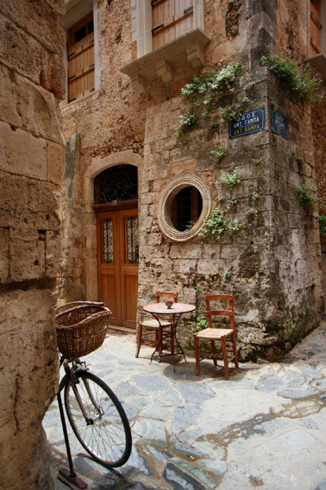 Ancient Street Corner, Isle of Crete, Greece