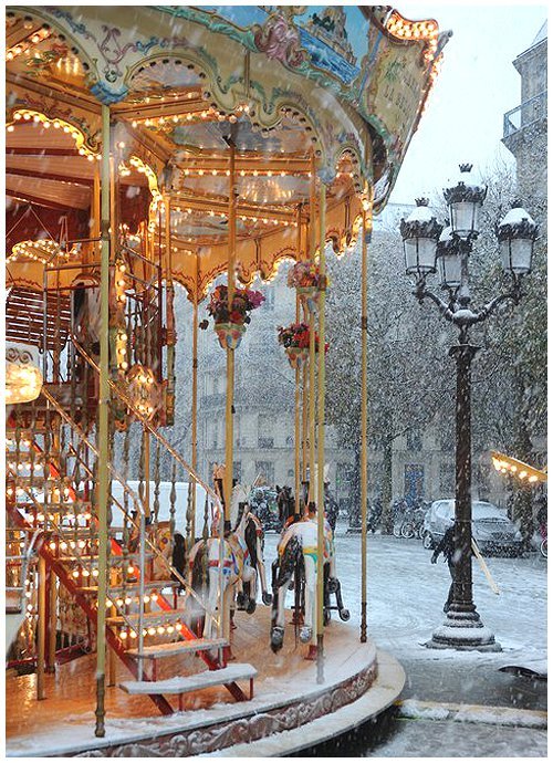 Snow Carousel, Paris, France