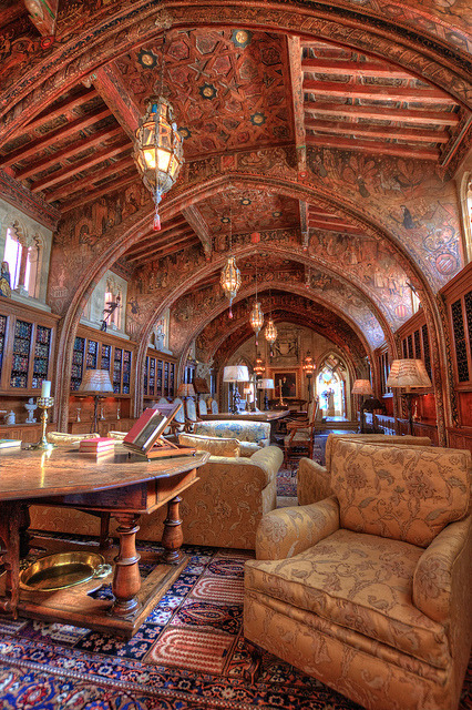 Gothic Study at Hearst Castle, California, USA