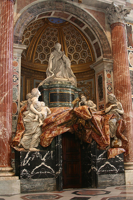 Bernini’s last work in the St. Peter’s Basilica, The tomb of Pope Alexander VII, Vatican