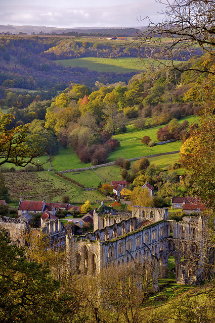 Rievaulx Abbey from the Terrace, North Yorkshire, England