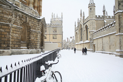 Snowy Day, Oxford, England