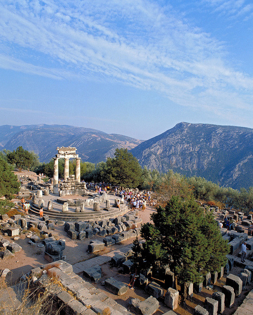 The Sanctuary of Athena at Delphi, Greece