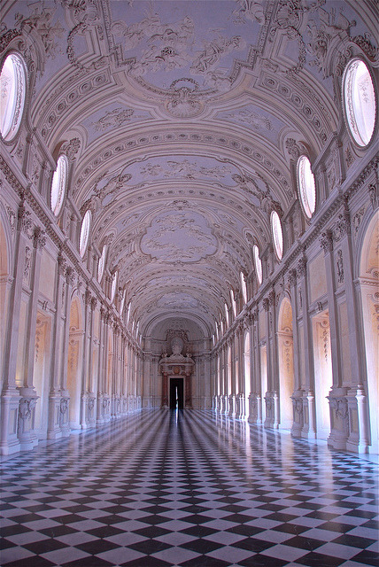 La Galleria Grande at Palace of Venaria in Piedmont, Italy